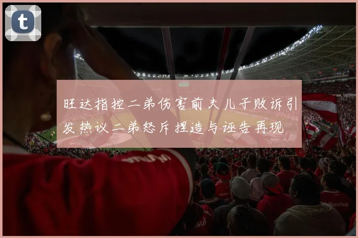 旺达指控二弟伤害前夫儿子败诉引发热议二弟怒斥捏造与诬告再现